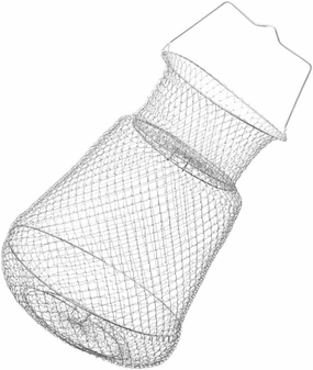VANZACK Outdoor Fishing Container Tools Folding Beach Ball Fish Bait Cage Wire Fishing Net Folding Crab Fishing