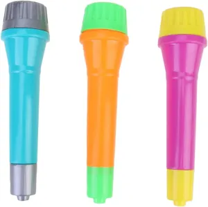 VICASKY Boys and Girls Microphone Models Toys 8pcs Plastic Musical Toys Party Performance Set Random Color