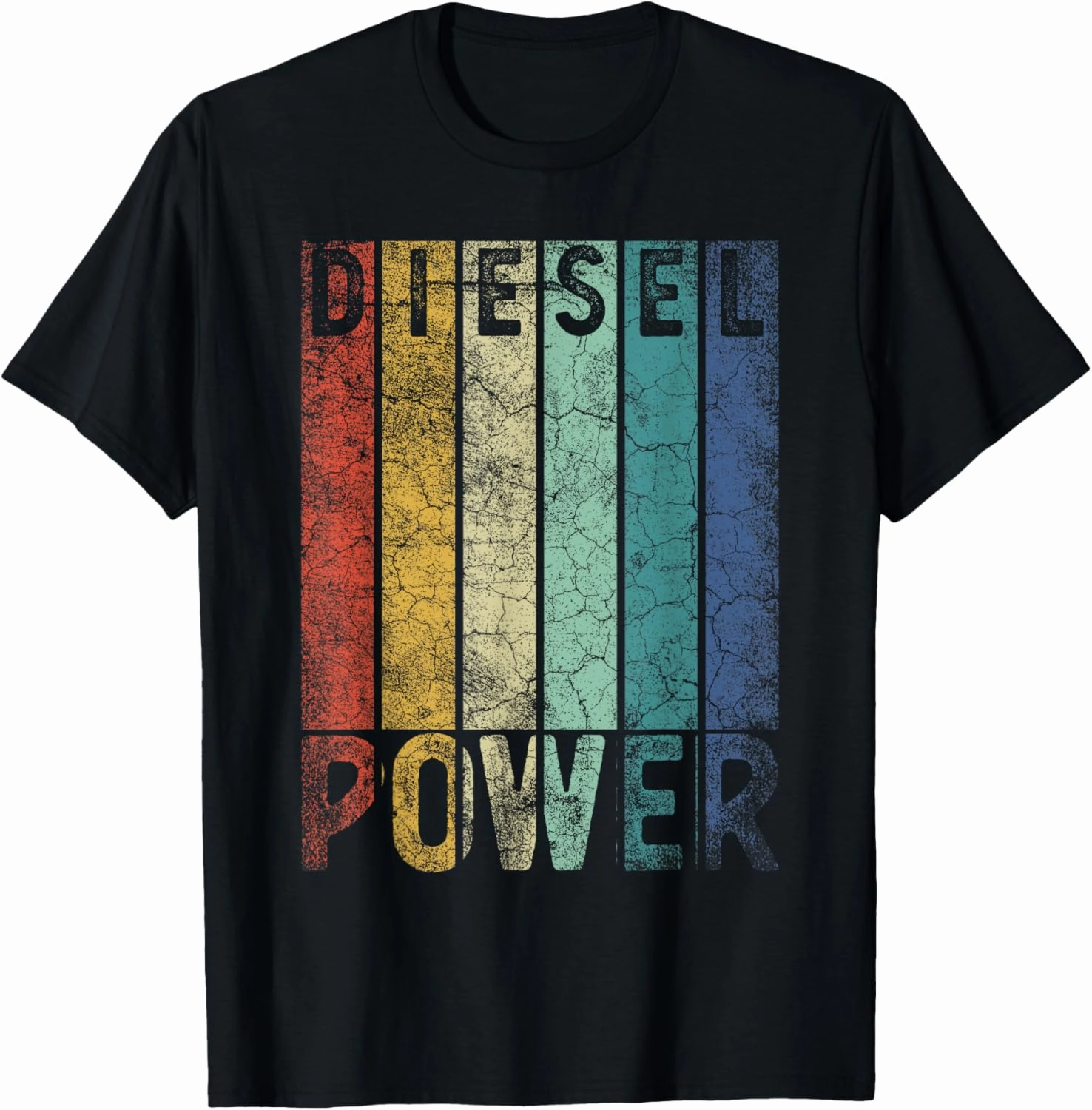Vintage Diesel Power Funny Gift For Car Mechanic Smoke Truck T-Shirt