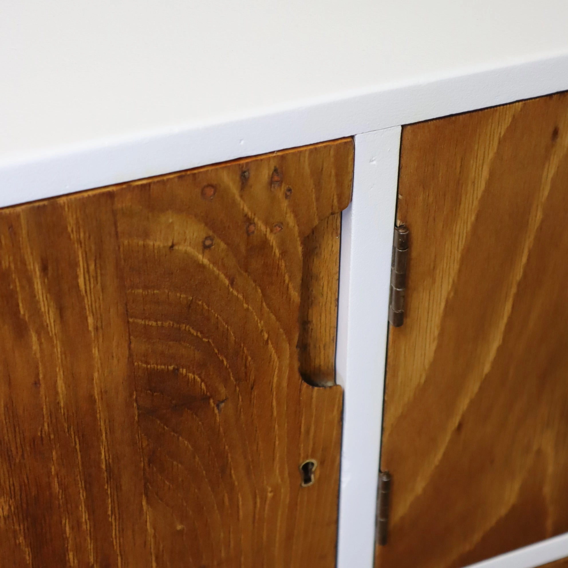 Vintage Esavian School Gym Wooden Lockers - 1903e