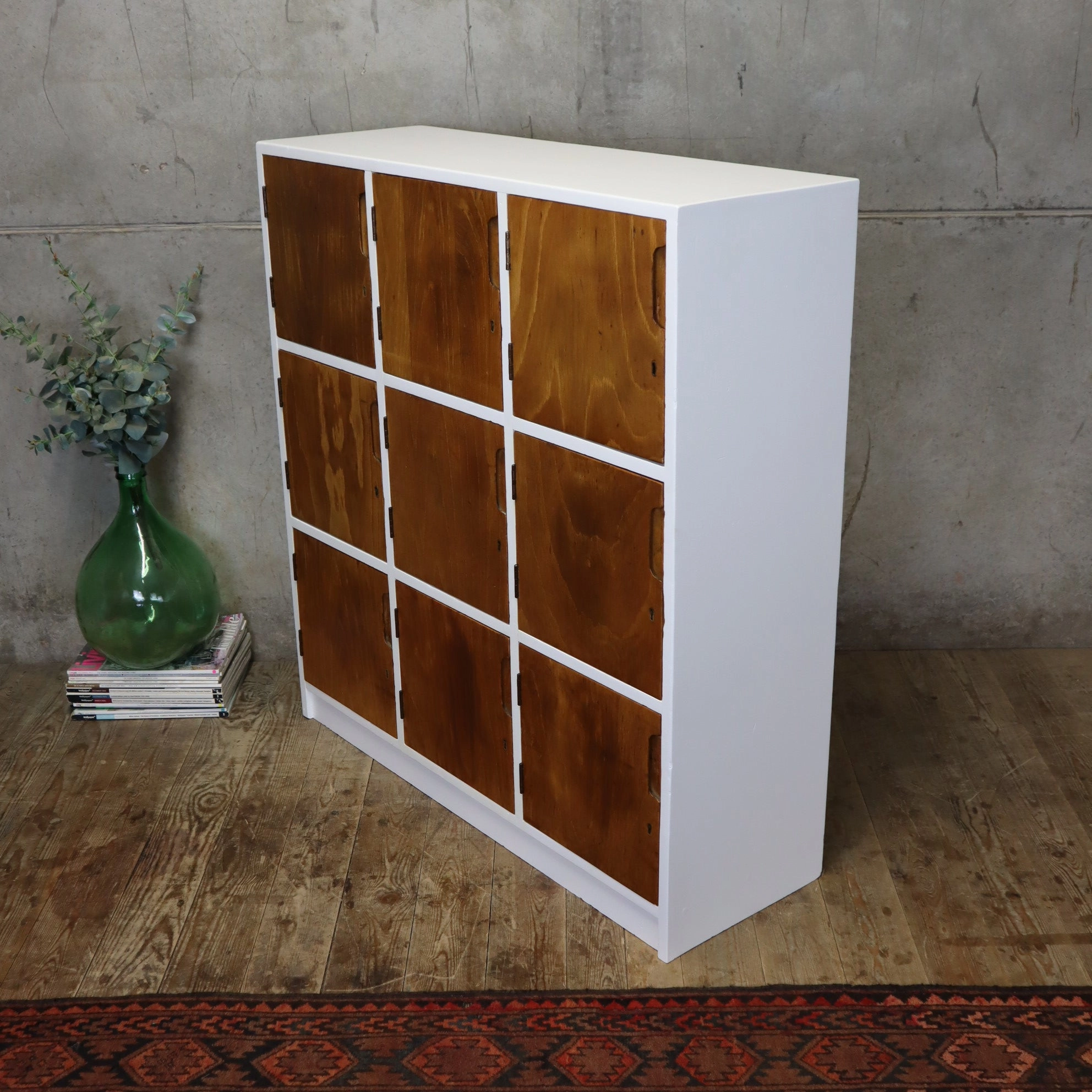 Vintage Esavian School Gym Wooden Lockers - 1903e
