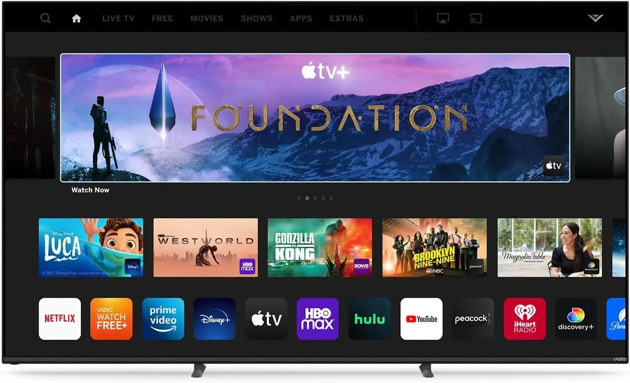 VIZIO 75-inch MQX Series 4K QLED HDR Smart TV with Dolby Vision, Active Full Array, 120Hz, WiFi 6E, AMD FreeSync Premium Pro, Bluetooth Headphone Capable & Alexa Compatibility, M75QXM-K03, 2023 Model