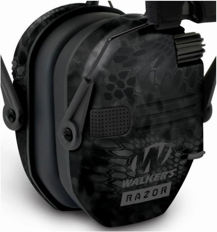 Walker's Game Ear Razor Slim Electronic Lightweight Shooting Hunting Range Hearing Protection Muffs Bundle