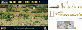 Warlord Games Bolt Action WWII Battlefield Accessories for 1:56 Military Table Top Wargaming Diorama Plastic Model Kit 402010001