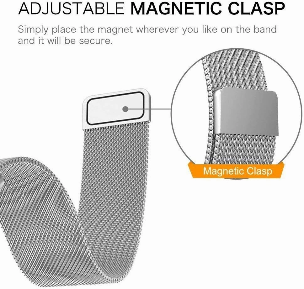 Watch Strap, 18mm 20mm 22mm Universal Loop Strap watchbands Metal Stainless Steel Band Men amp Bracelet