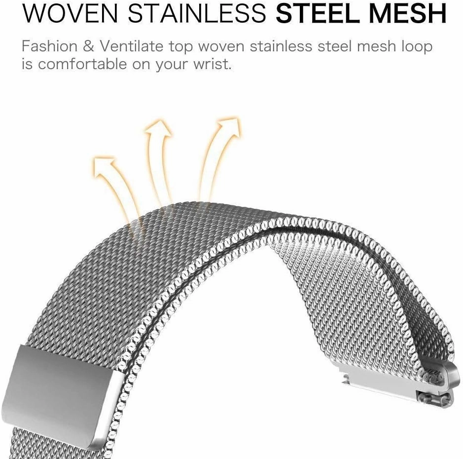 Watch Strap, 18mm 20mm 22mm Universal Loop Strap watchbands Metal Stainless Steel Band Men amp Bracelet