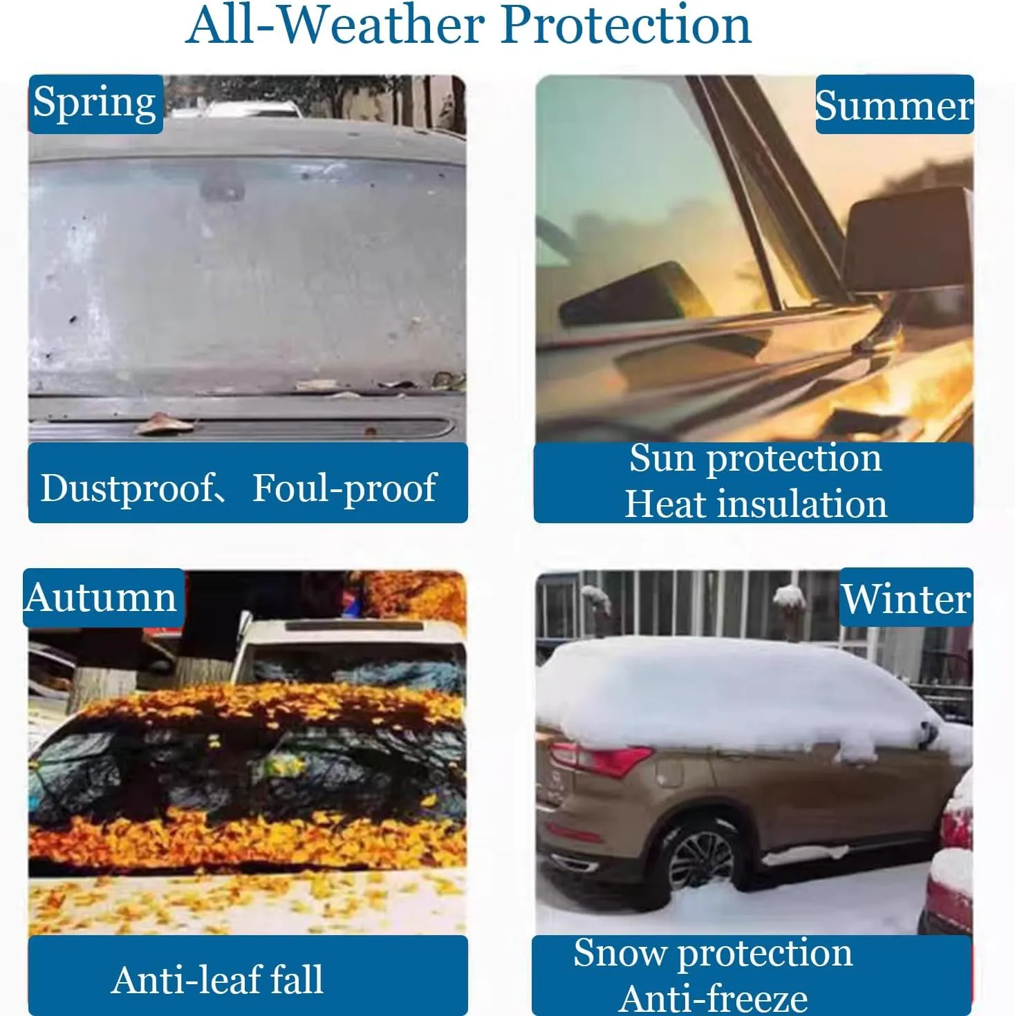 Waterproof Outdoor Car Cover Compatible with Corvette C8 2020-2024 All Weather 210T Polyester with Zipper and Storage Bag Snow Rain Dustproof Sun UV Protection