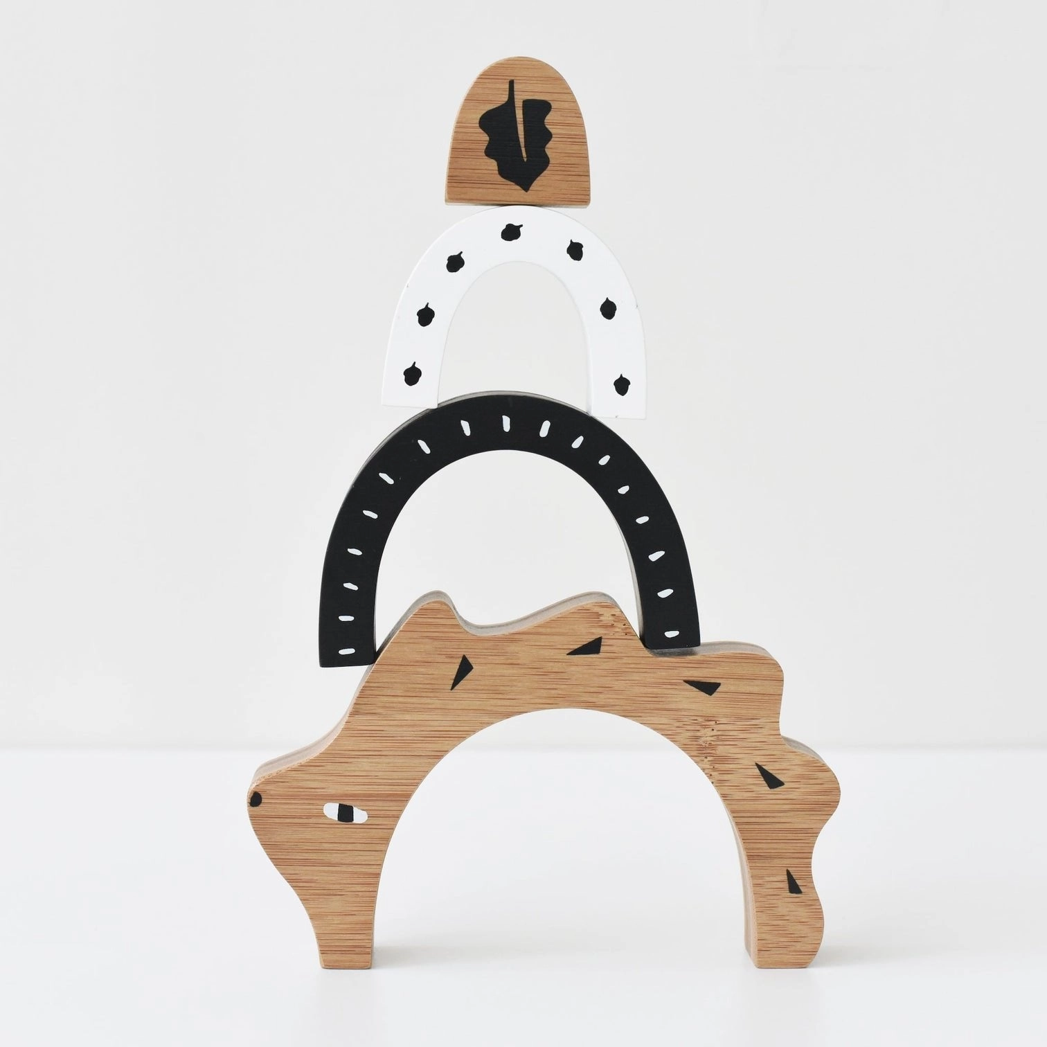 Wee Gallery Bamboo Nesting Hedgehog Blocks