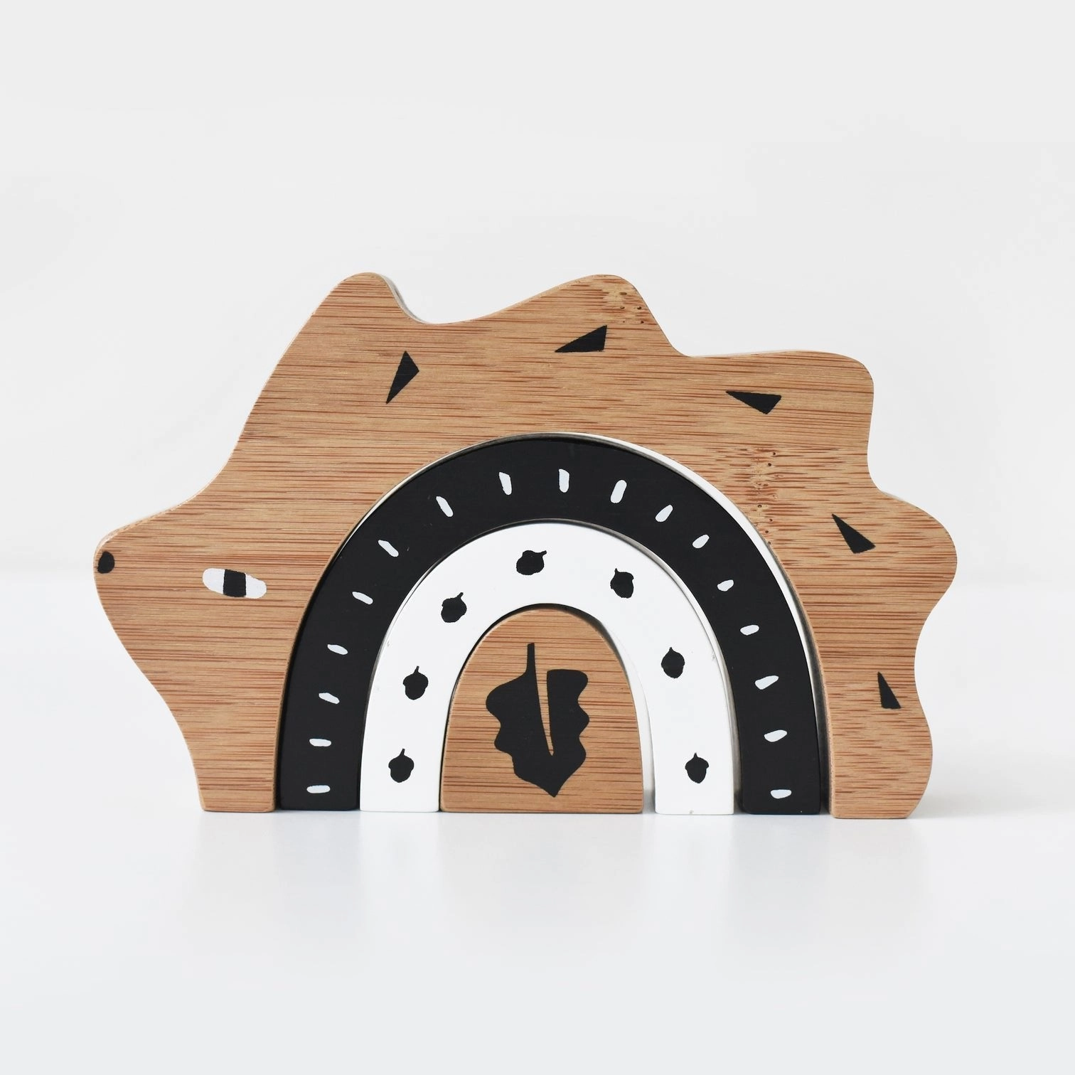 Wee Gallery Bamboo Nesting Hedgehog Blocks