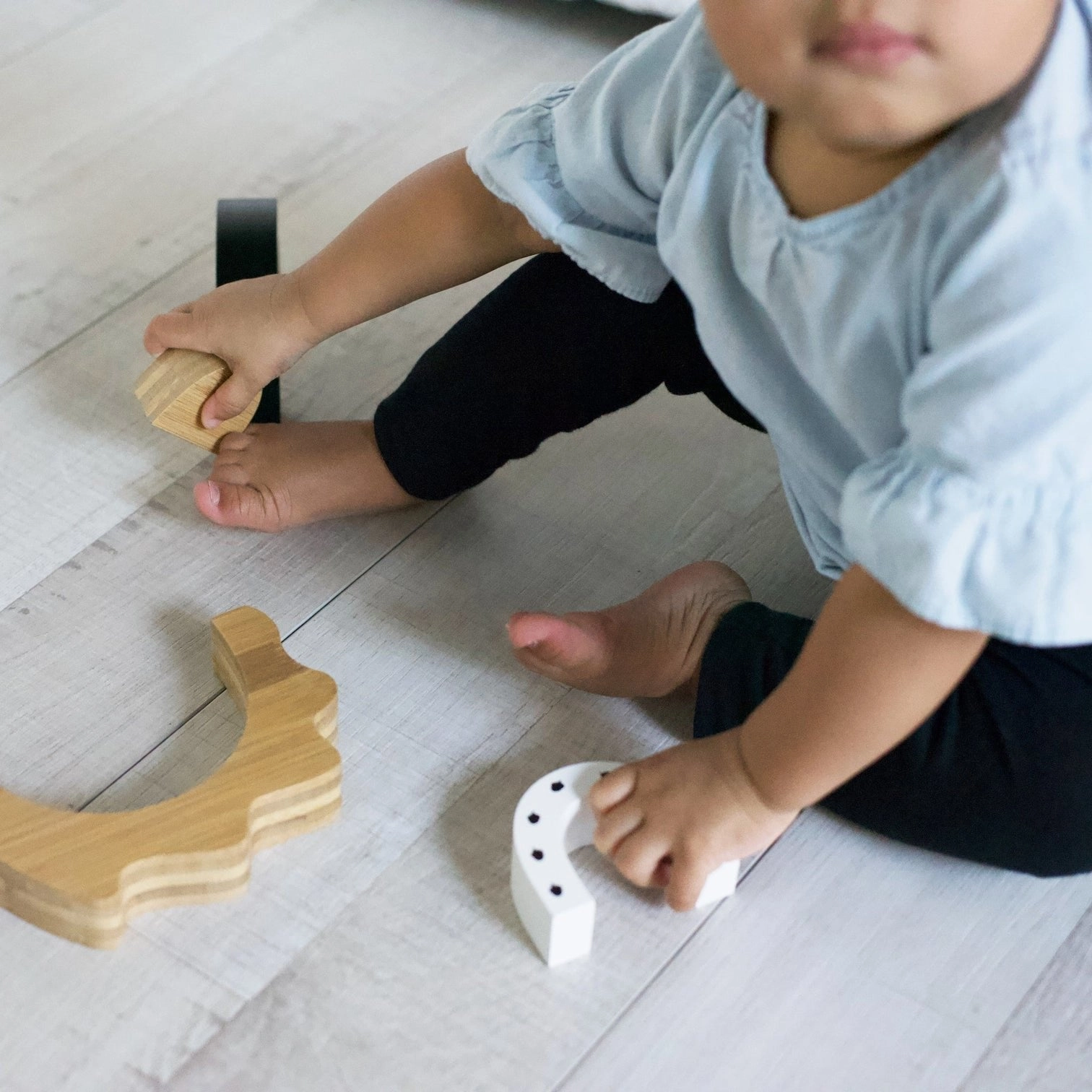 Wee Gallery Bamboo Nesting Hedgehog Blocks