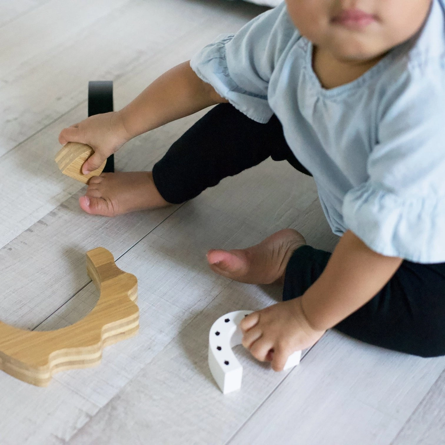 Wee Gallery Bamboo Nesting Hedgehog Blocks