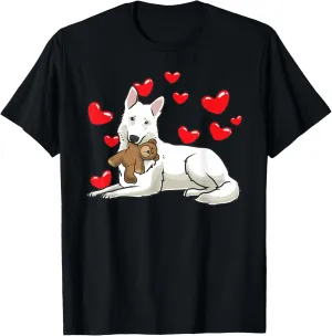 White Swiss Shepherd Dog Stuffed Animal Berger Blanc Suisse T-Shirt