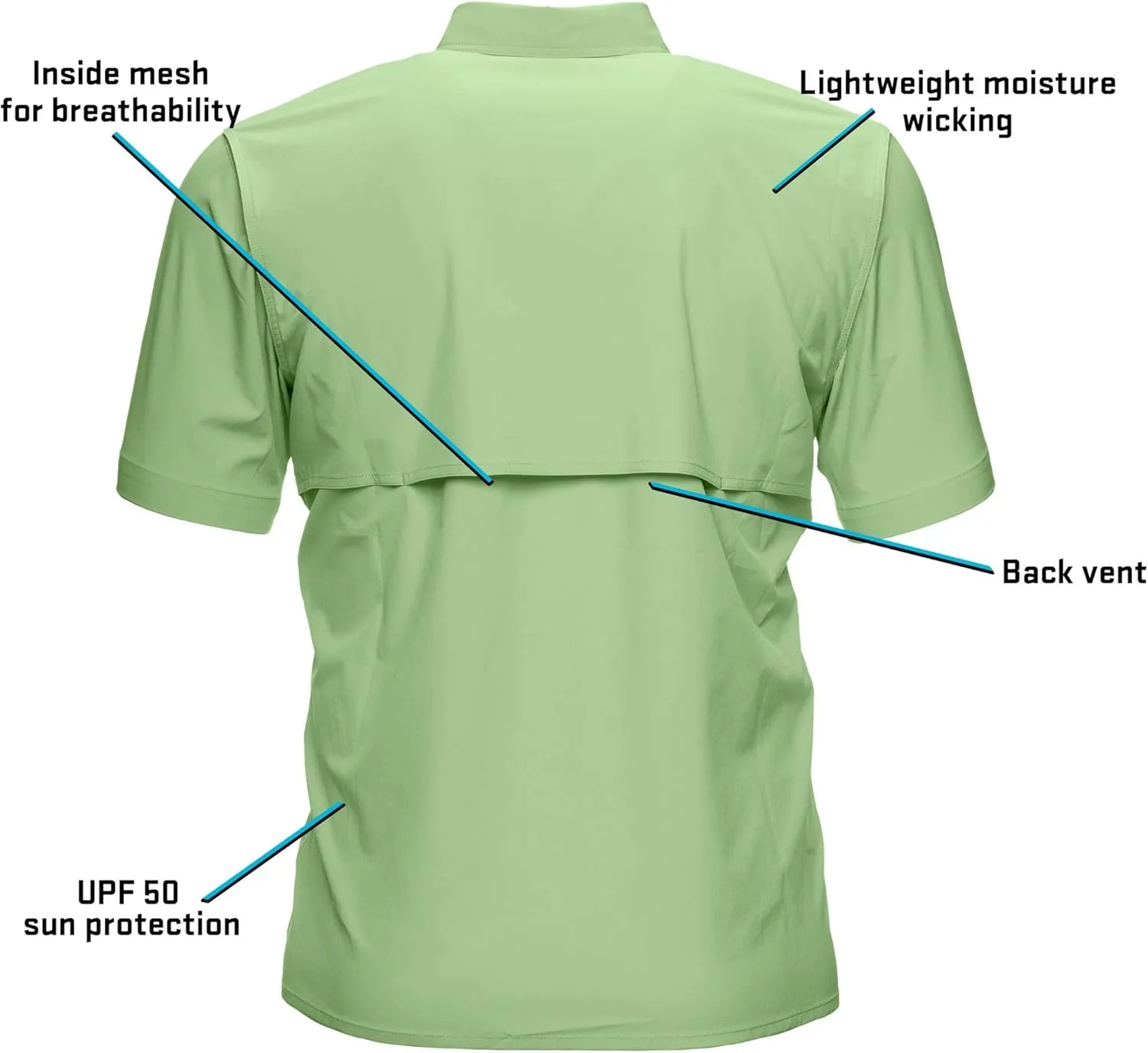 Whitewater Lightweight Moisture Wicking Short Sleeve Shirt with UPF 50