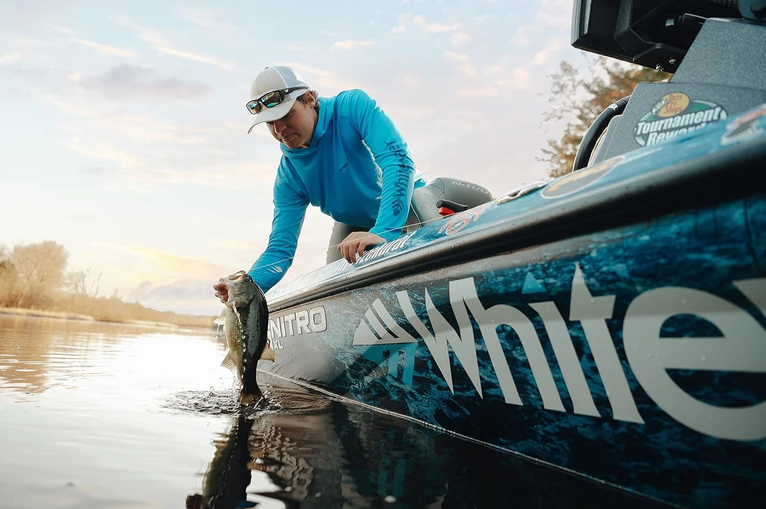 Whitewater Fishing Lightweight Long Sleeve Tech Hoodie with UPF Protection