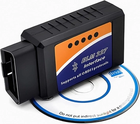 WiFi ELM327 OBD2 Adapter, WiFi ELM 327 OBD2 Scanner Reader for Android iOS iPhone, ELM327 OBD2 Adapter Scanner Diagnostic Scan Tools, Vehicle Scanner Diagnostic Programmer Tool