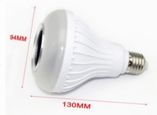Wireless Bluetooth Speaker 12W RGB Bulb LED Lamp with Remote Control