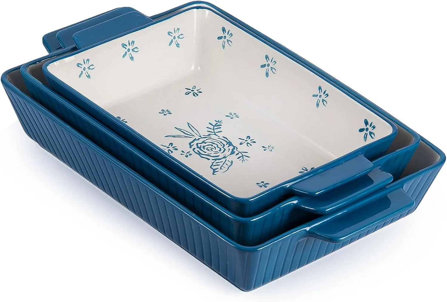 Wisenvoy Baking Dish Casserole Dish Ceramic Casserole Dishes For Oven Lasagna Pan Bakeware Sets Baking Dish Set