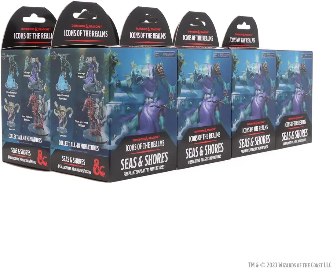 WizKids D&D Icons of The Realms: Seas & Shores - 8ct. Booster Brick