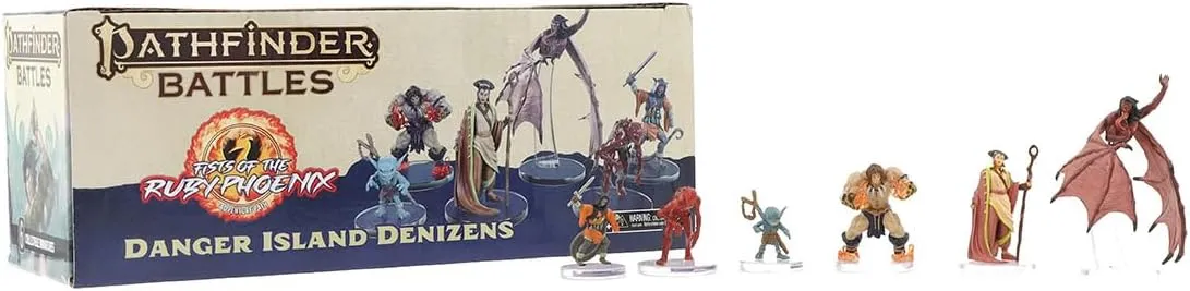WizKids Pathfinder Battles: Fists of The Ruby Phoenix - Danger Island Denizens Boxed Set