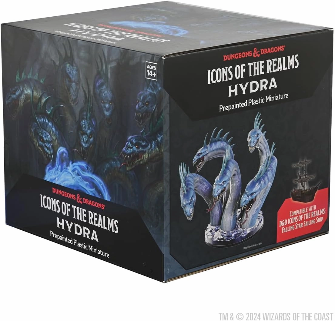 WizKids D&D Icons of The Realms: Hydra Boxed Miniature Dungeons and Dragons Miniatures