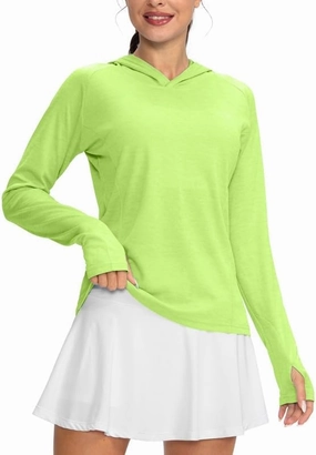 Women's UPF 50  Sun Protection Shirt Long Sleeve Lightweight Hoodie UV Shirts for Women Hiking Fishing Outdoor