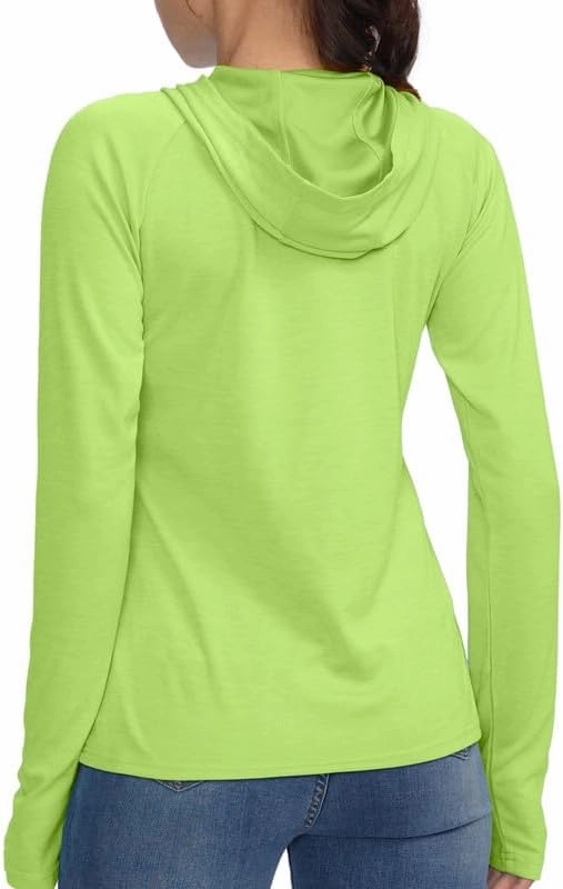 Women's UPF 50  Sun Protection Shirt Long Sleeve Lightweight Hoodie UV Shirts for Women Hiking Fishing Outdoor