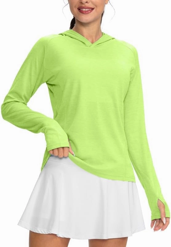 Women's UPF 50  Sun Protection Shirt Long Sleeve Lightweight Hoodie UV Shirts for Women Hiking Fishing Outdoor