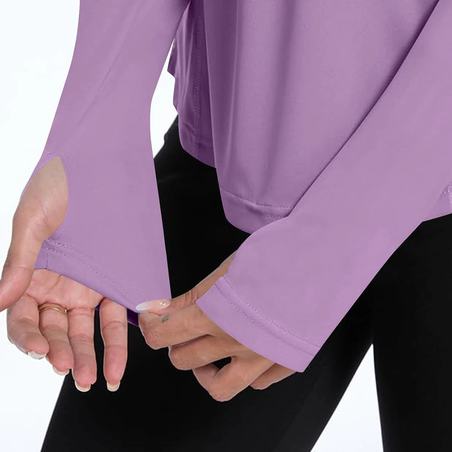 Womens UV Shirts Long Sleeve Sun Protection T Shirts with Thumb Holes Outdoor Hiking Workout Sun Shirt Clothing