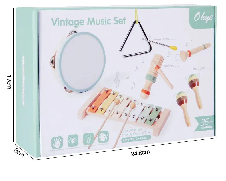 Wooden Musical Instrument Set