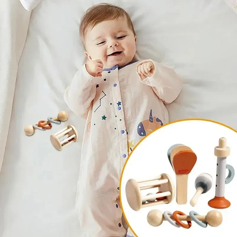 Wooden Musical Instrument Set