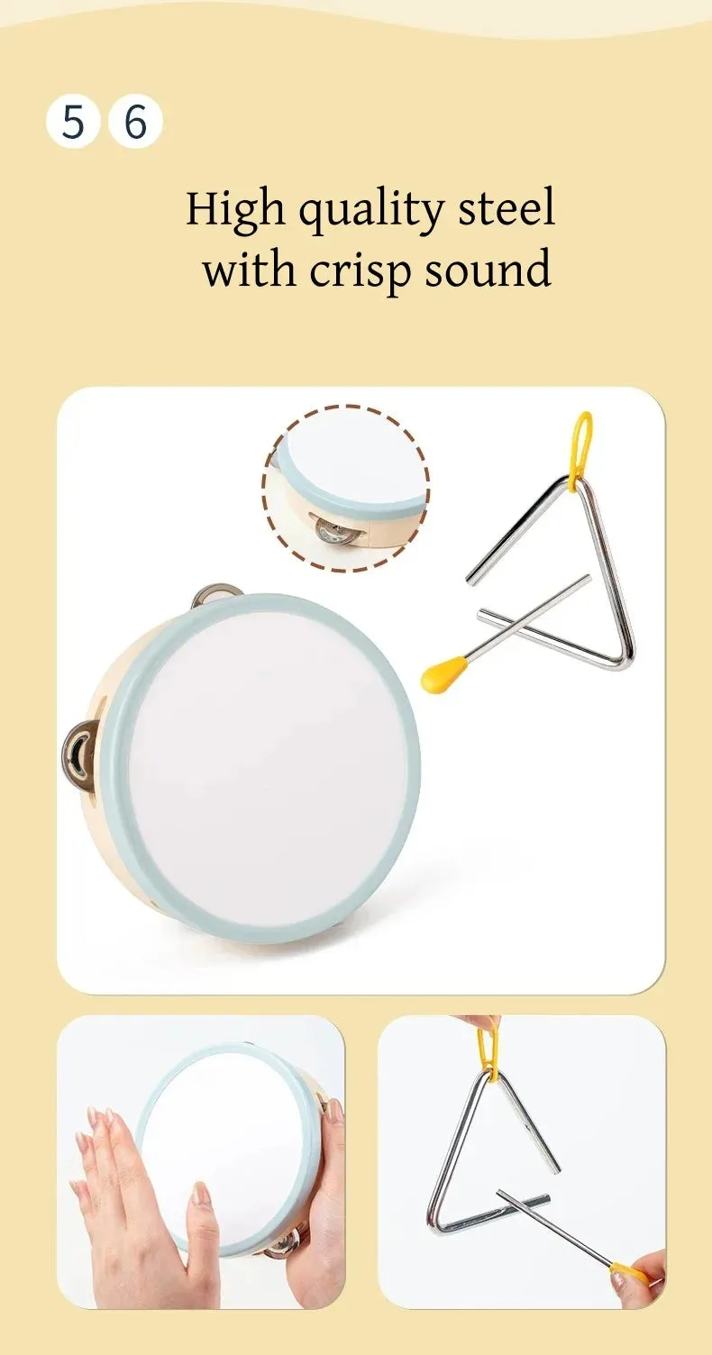 Wooden Musical Instrument Set