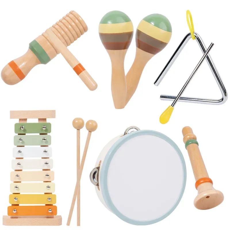 Wooden Musical Instrument Set