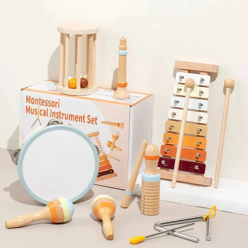 Wooden Musical Instrument Set