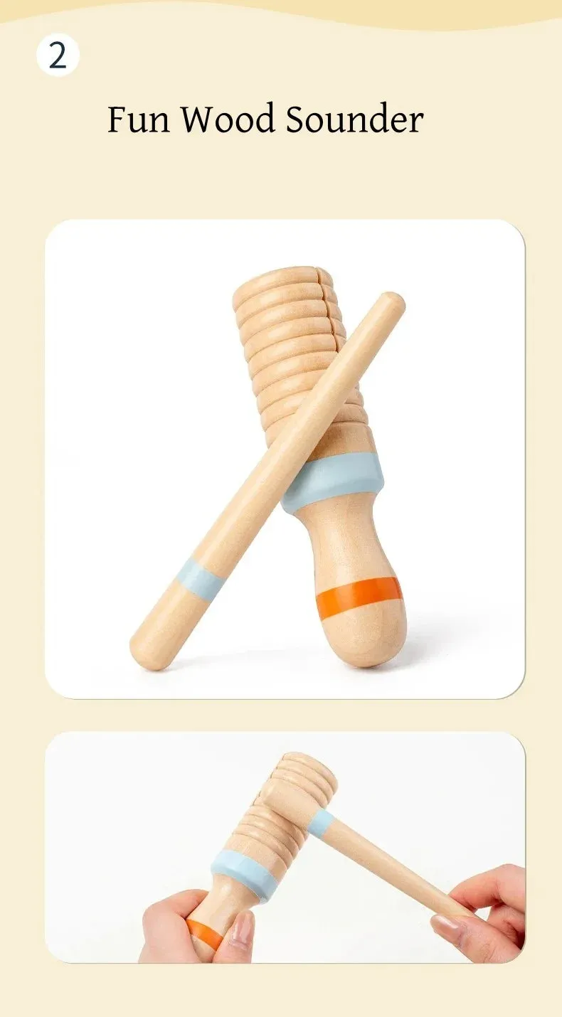 Wooden Musical Instrument Set