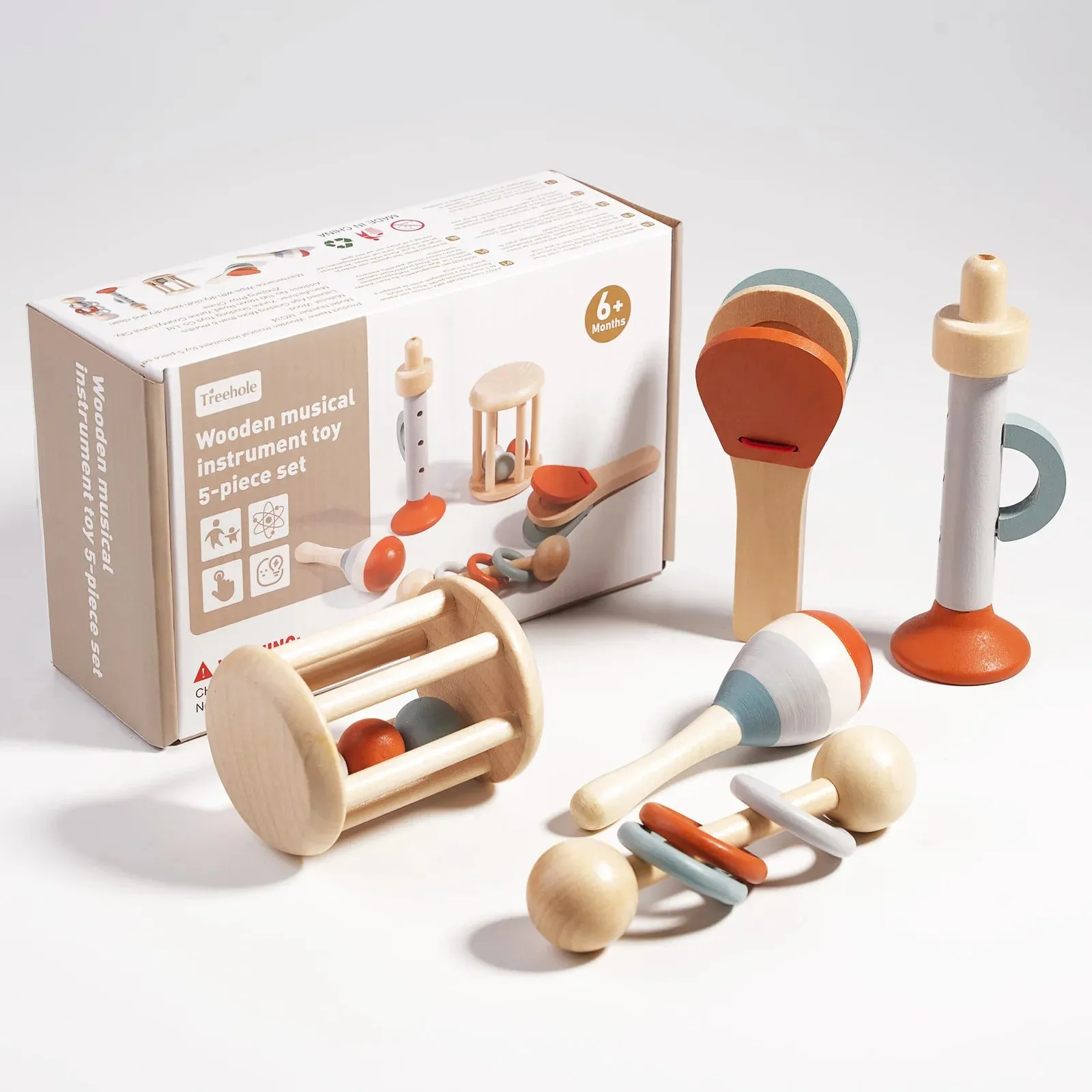 Wooden Musical Instrument Set