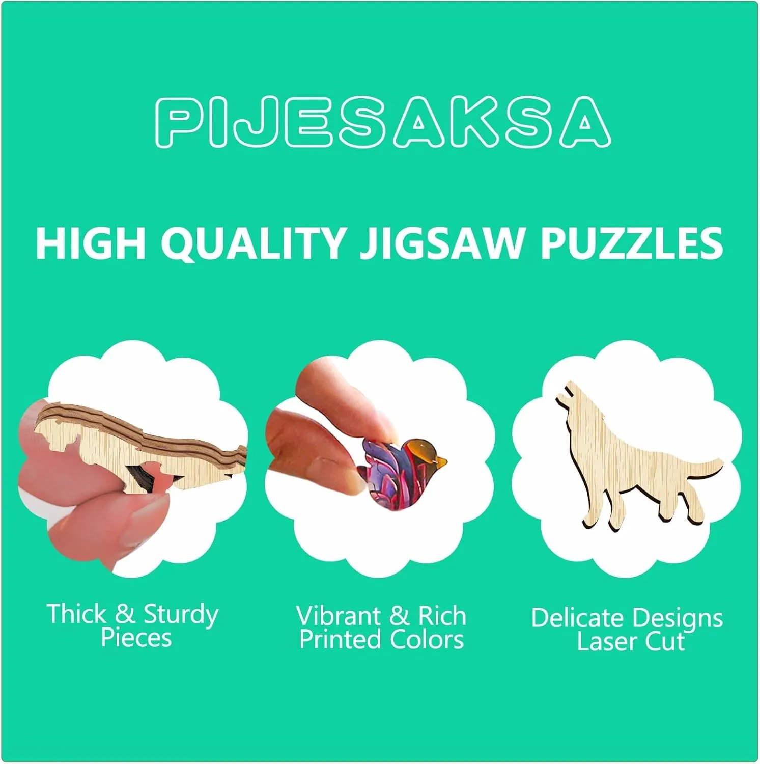 Wooden Puzzles for Adults - Yin Yang Hummingbird Wooden Jigsaw Puzzles for Adults, Unique Shaped Wood Puzzles Adult, Wood Puzzle, Perfect for Birthday Gifts, Family Game, 100 Piece 8.5 x 8.2in