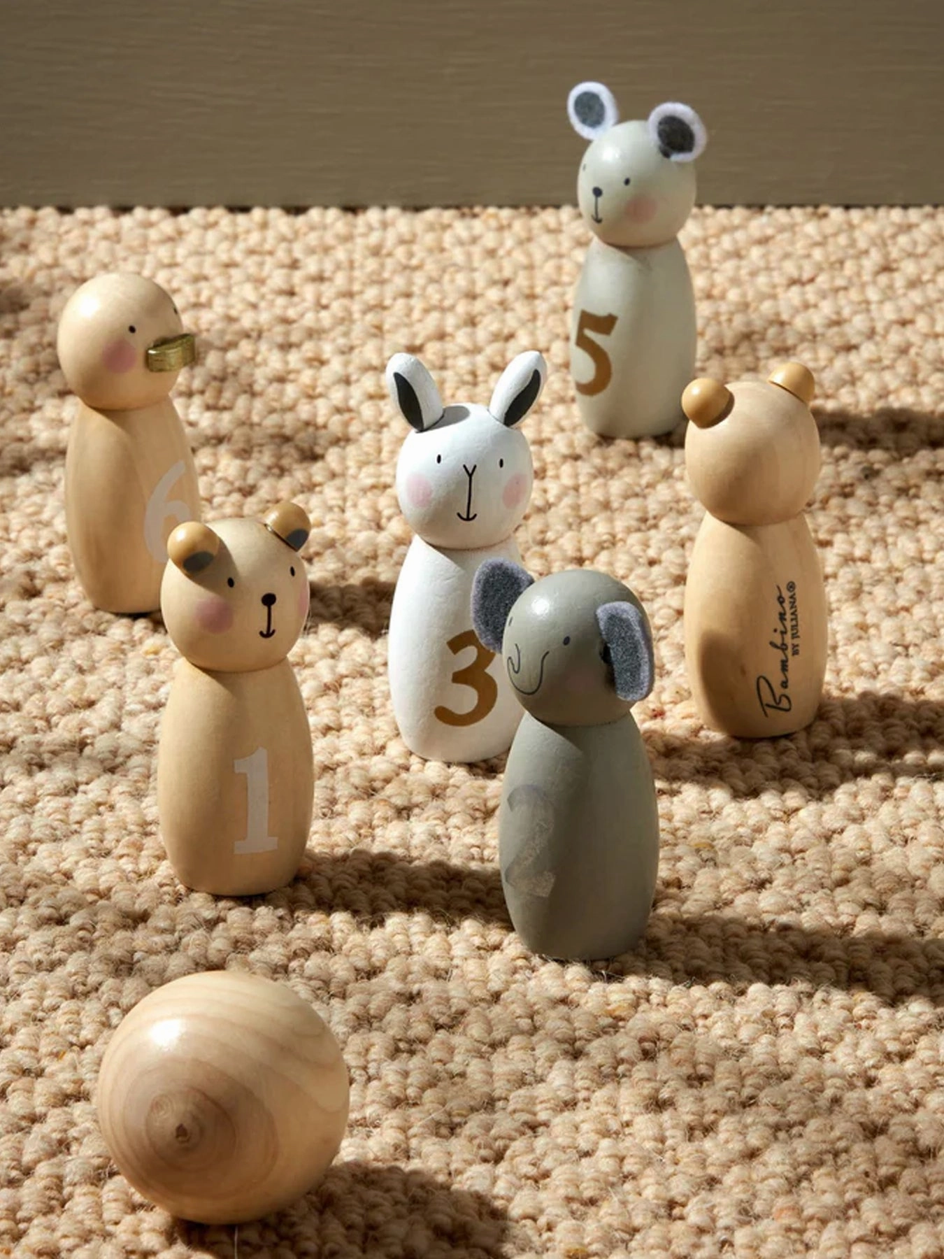 Wooden Bowling Set
