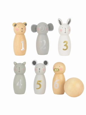 Wooden Bowling Set