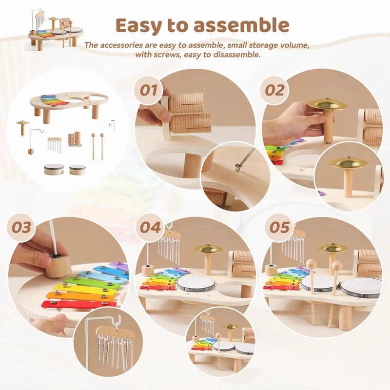 Wooden Musical Table Toy