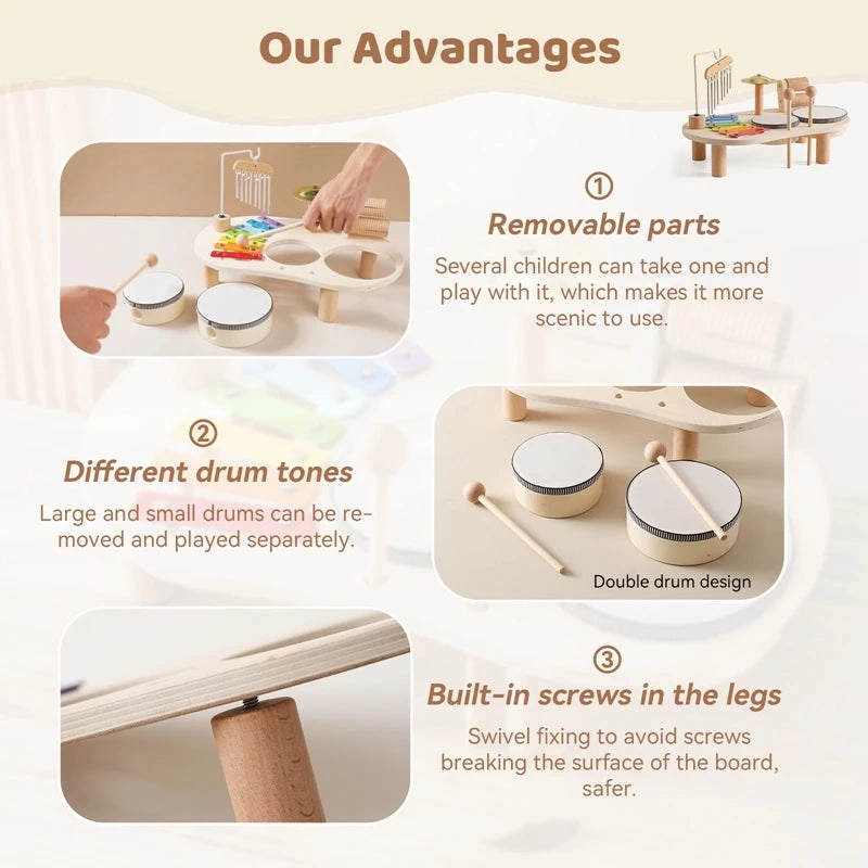 Wooden Musical Table Toy