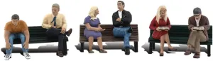 Woodland Scenics People on Benches HO Scale