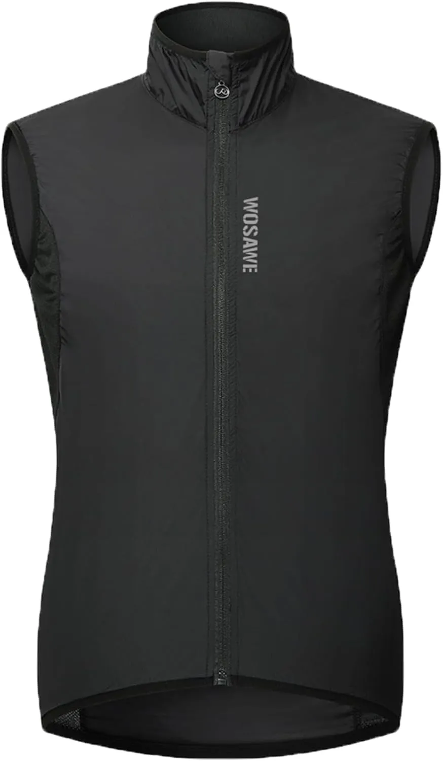 WOSAWE Cycling Vest Lightweight Windbreaker Reflective Gilet for Hiking Runing Fishing Commuting