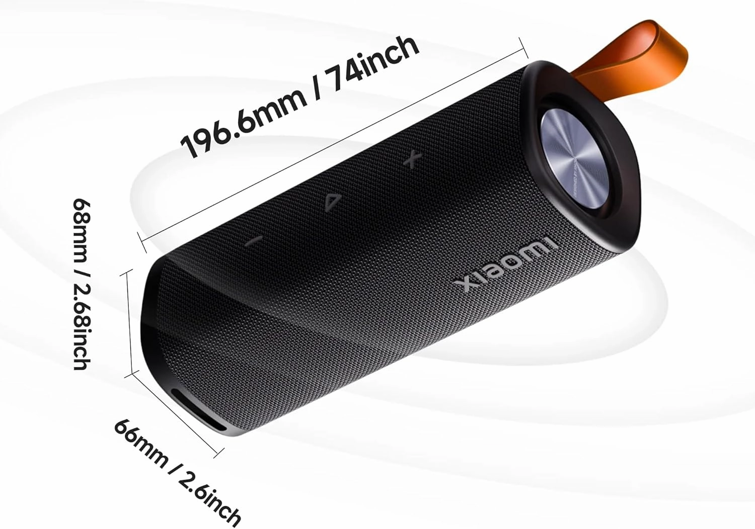 Xiaomi Portable Bluetooth Speaker (30W), Sound, True Wireless Stereo, Bluetooth 5.4, IP68 Waterproof, Long Time Playback, Black, MDZ-36-DB