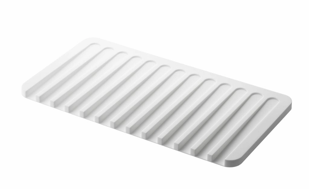 Yamazaki Silicone drainer tray - Flow - white
