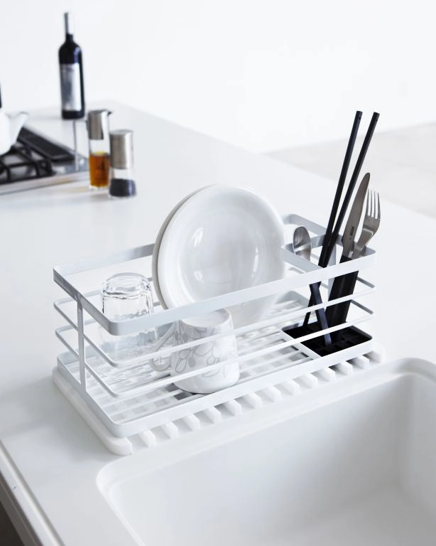 Yamazaki Silicone drainer tray - Flow - white