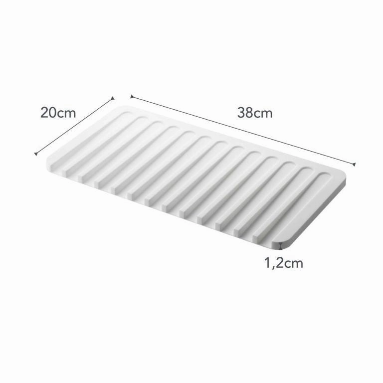 Yamazaki Silicone drainer tray - Flow - white