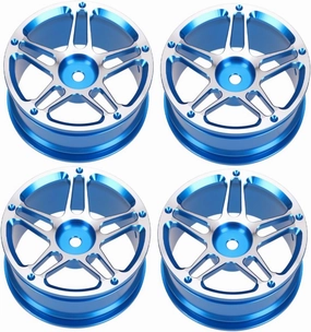 Yardwe 4Pcs Drift Crawler Racing Cars Lightweight Accessories Type a Blue for Enhancing Road Performance and Style