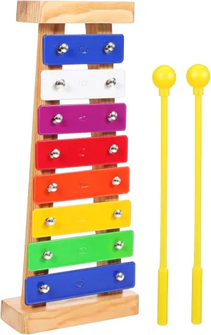 YARNOW 1 Set Colorful Portable Xylophone for Early Childhood Musical Instrument with Mallets Enhances Coordination Skills Safe and Play