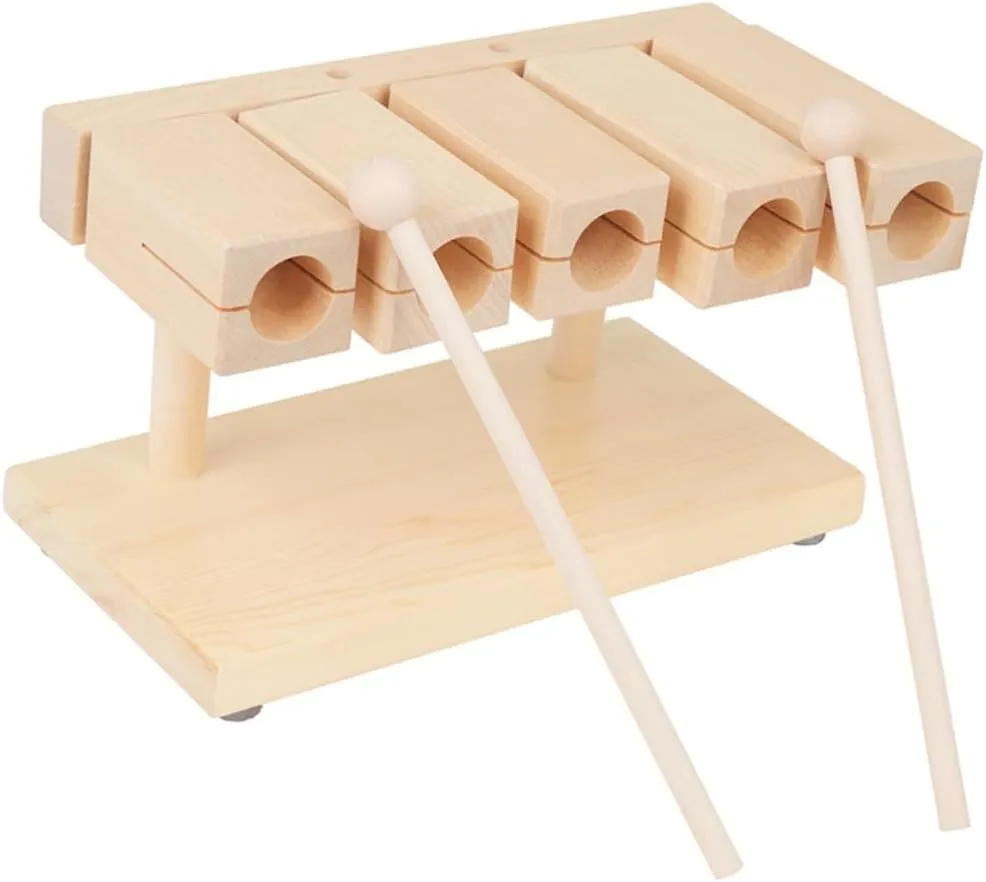 YARNOW 1 Set Musical Percussion Instrument Early Educational Wooden for Boys Promotes Coordination Interaction Lightweight Plaything for Parent Activities