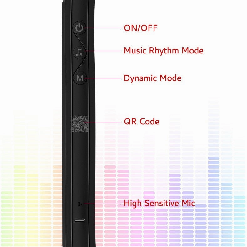 ZERO Smart RGB Light Bar Music Sync with Battery